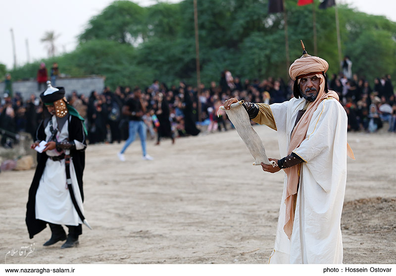  بزرگترین تعزیه میدانی استان بوشهر در نظرآقا برگزار شد + تصاویر